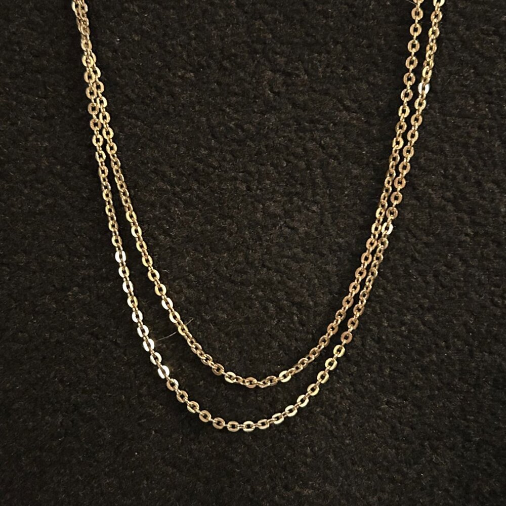 Long Rolo Chain Necklace - Picture 2 of 7